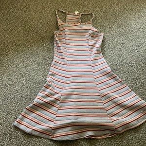 garage brand striped ribbed tank dress